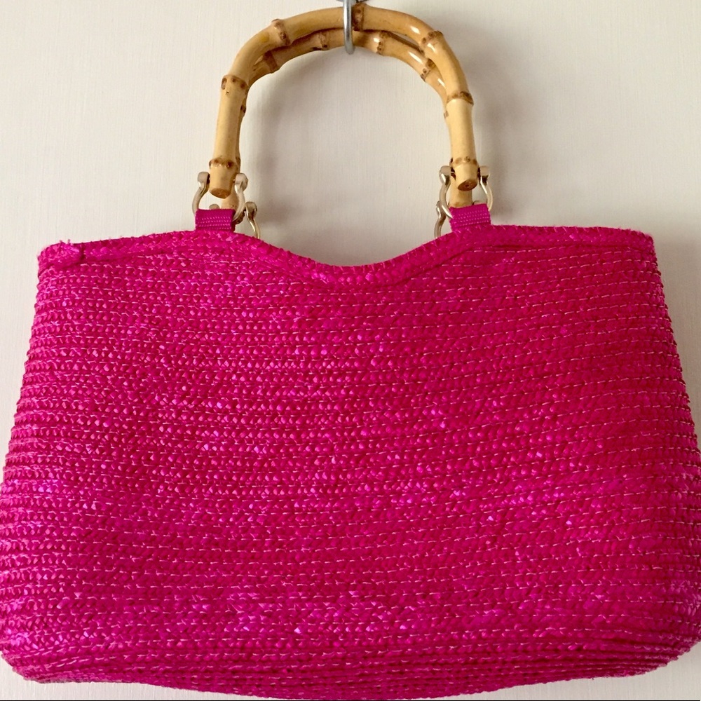St. John’s Bay Pink Straw Tote